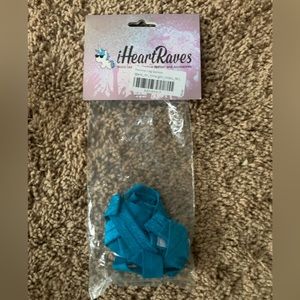 IHeart Raves Aqua Leg Garters